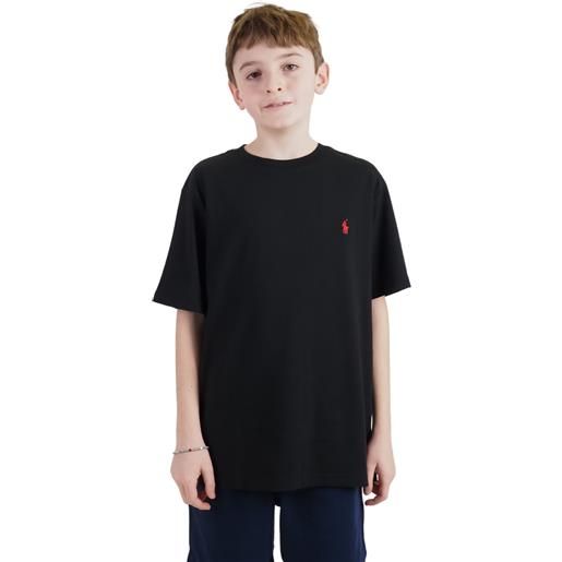 T-shirt nera bambino maniche corte