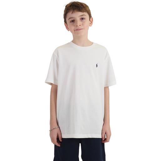 T-shirt bianca bambino maniche corte