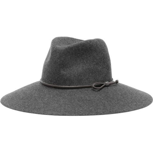 Peserico cappello con fiocco - grigio