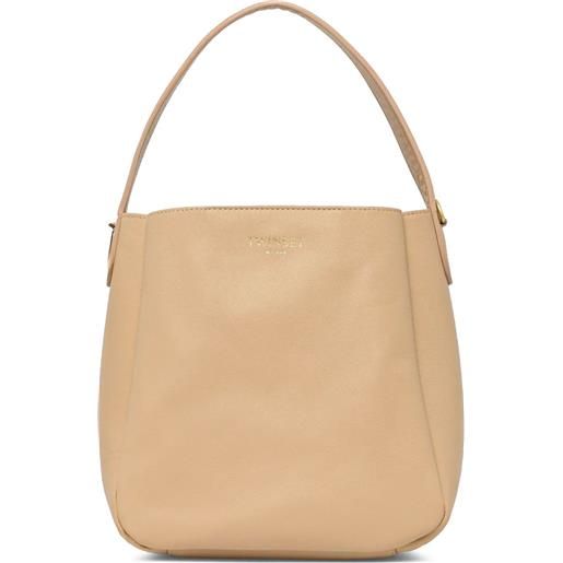 TWINSET borsa a tracolla con logo - toni neutri