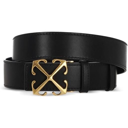 Off-White cintura con fibbia arrows - nero