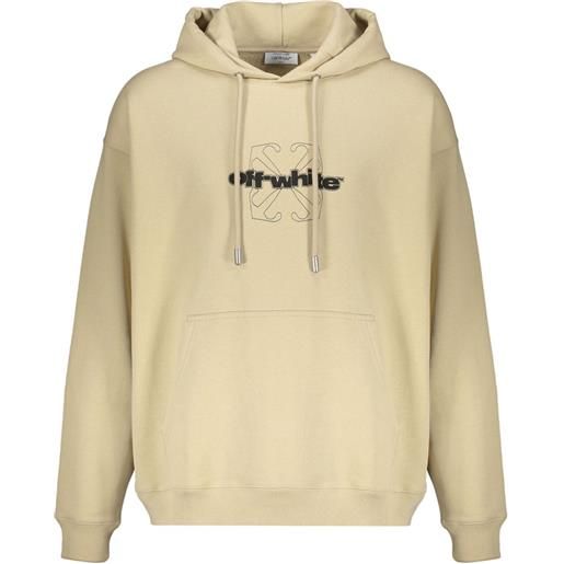 Off-White felpa con cappuccio - toni neutri