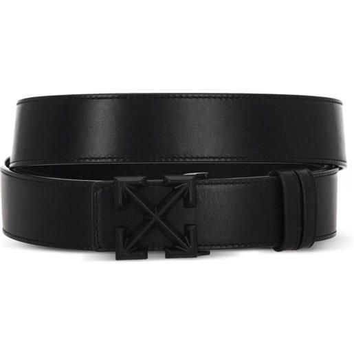 Off-White cintura con fibbia - nero