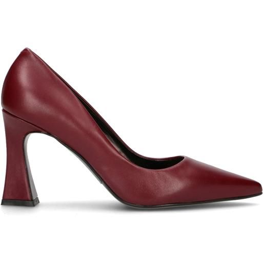 ALBANO décolleté donna bordeaux in pelle