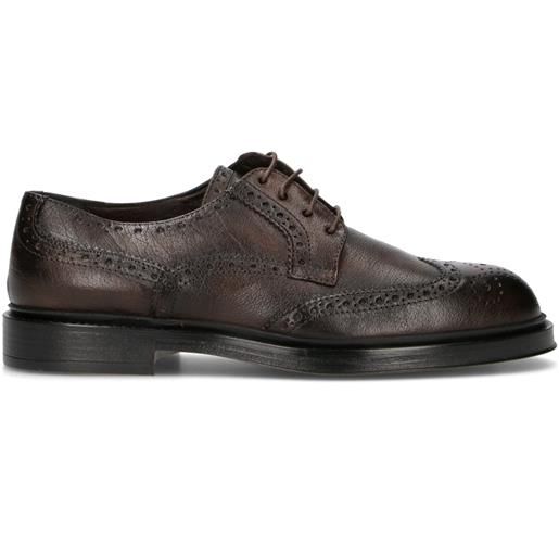 LORENZO TERRA stringata uomo testa di moro in pelle