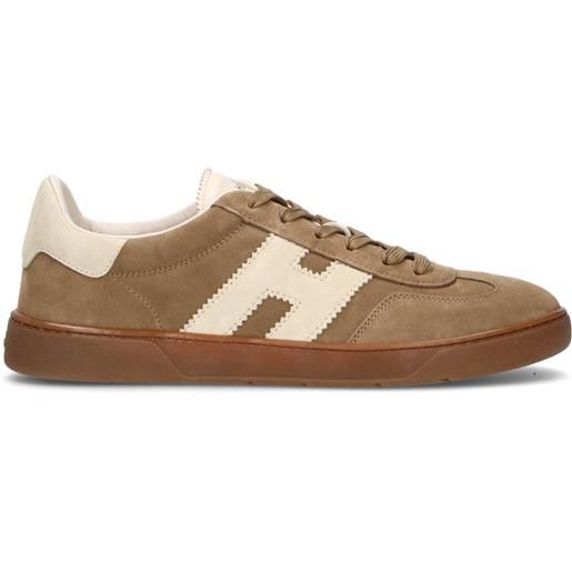 HOGAN sneaker uomo beige in suede