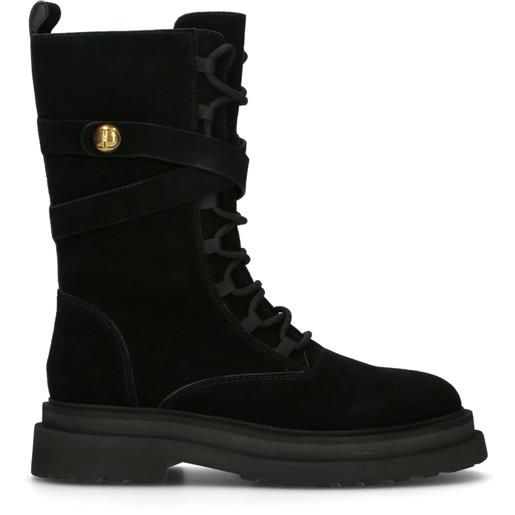 TWIN SET-SIMONA BARBIERI anfibio donna nero in suede