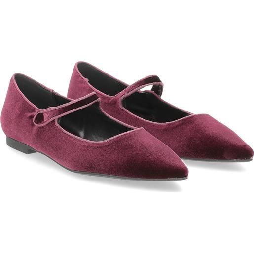 Il Laccio ballerina lea8 velluto bordeaux