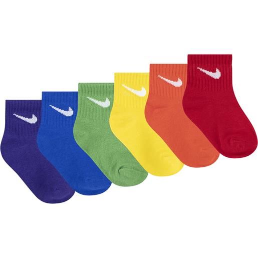 NIKE swoosh 6pk infant ankle socks calzino junior