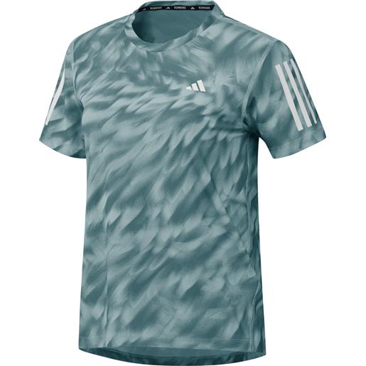 ADIDAS t-shirt con stampa allover own the run running donna