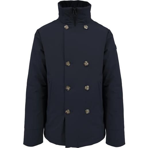 HOMEWARD boris japanese stretch nylon peacoat cappotto da uomo