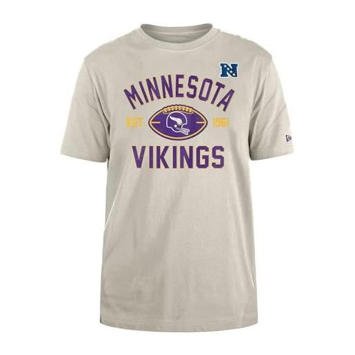 MINNESOTA VIKINGS new era cap nfl regular t-shirt distressed screenprint team graphic stone unisex