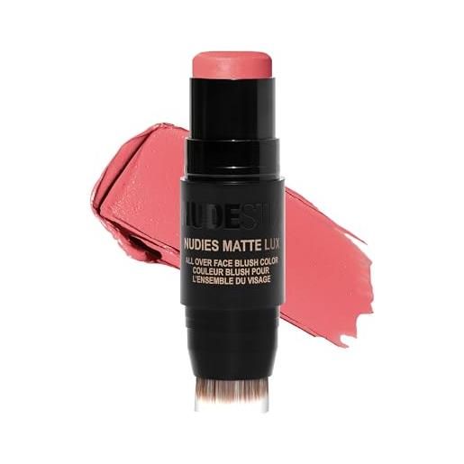 Nudestix - nudies matte lux 3 in 1 per il viso intero per guance, occhi e labbra, blush
