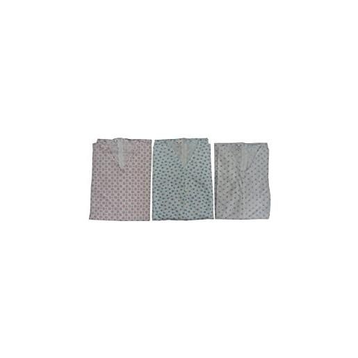 MADE IN ITALY tutone pigiama intero anziano manica lunga zip posteriore 100% cotone leggero