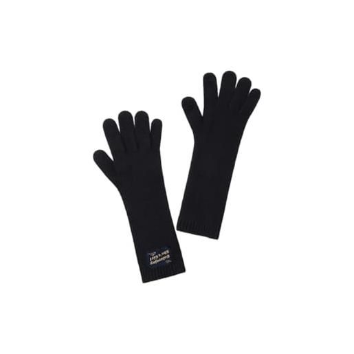 SMED guanti in maglia di lana da donna guanti di lana lunghi e caldi touch screen con dita antivento e antifreddo, nero c, taglia unica