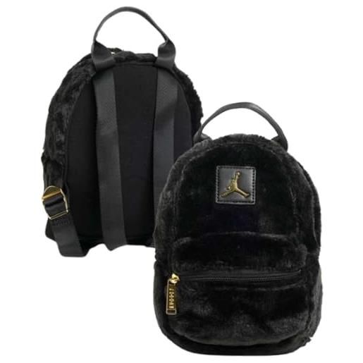 NIKE jordan jordan 2a9006-023 jag faux fur mini backpack nero taglia unica