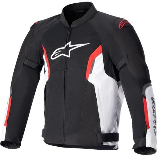 Alpinestars giacca moto Alpinestars ast air tech-air 5 compatibile nero-bianco-rosso fluo, l