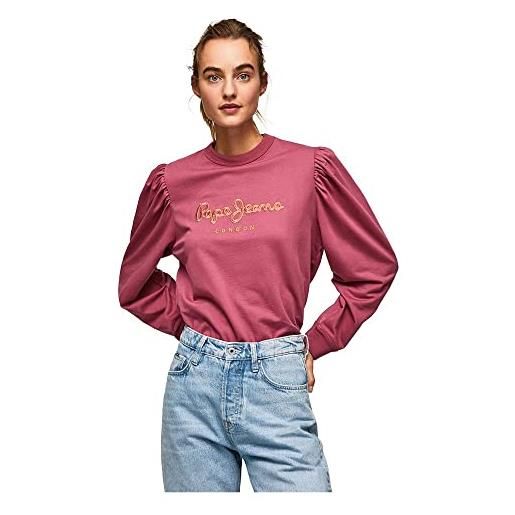 Pepe Jeans laetitia, maglia di tuta donna, rosa (dark blush), xs