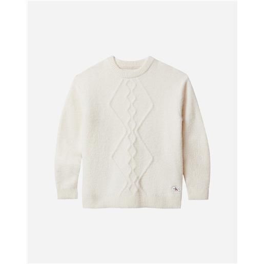 Calvin Klein Jeans fluffy jr - maglione - bianco