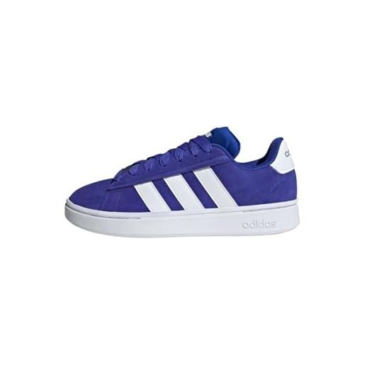adidas unisex grand court alpha shoes leather upper blue 6.5