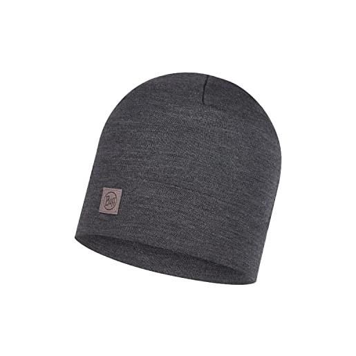 Buff beanie merino heavyweight adulti unisex, solid grey