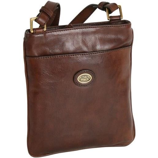 The Bridge story uomo borsa a tracolla in pelle 22 cm marrone
