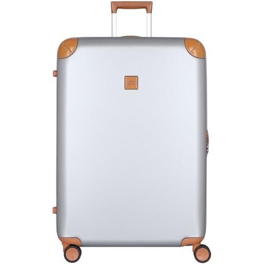 Bric's carrello a 4 ruote amalfi 82 cm color argento