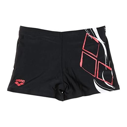 Arena boxer da bagno nero ragazzo swim short logo, nero , 10-11 anni
