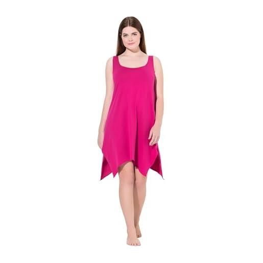 Ulla Popken truyou nachthemd, zipfelsaum, rundhals, ärmellos camicie da notte, fucsia, 46-48 donna
