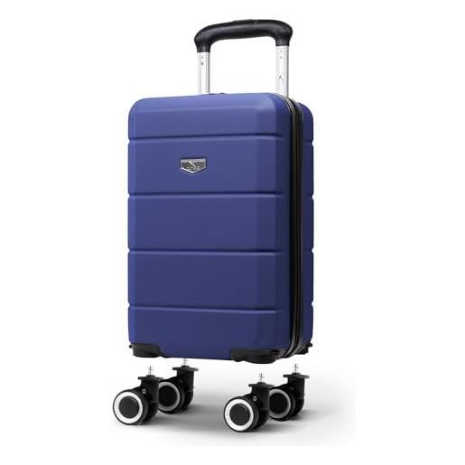 LUGG set di valigie da viaggio jetset da 38,1 cm, 50,8 cm, 3 pezzi e 4 pezzi con guscio rigido, resistente e leggero, con serratura tsa sicura, ruote lisce a 360°, tasche interne, approvato dalle