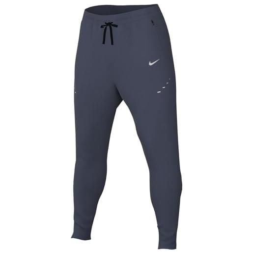 Nike pantaloni da running in tessuto dri-fit stride - uomo, thunder blue/reflective silv, hv4544-437, s