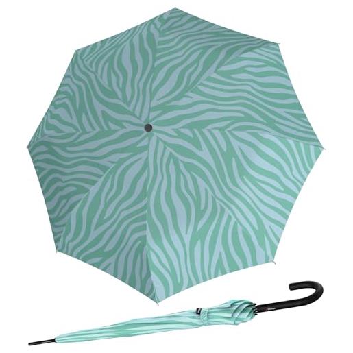 Knirps ombrello automatico da donna a. 760, zebra menta, 105 cm