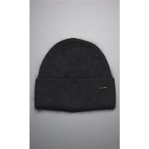 TWINSET cappello TWINSET con paillettes e logo, colore nero