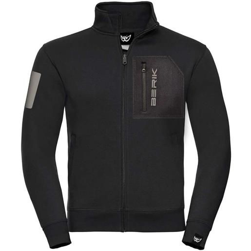 Berik felpa Berik 2.0 con zip black neo 2 nero