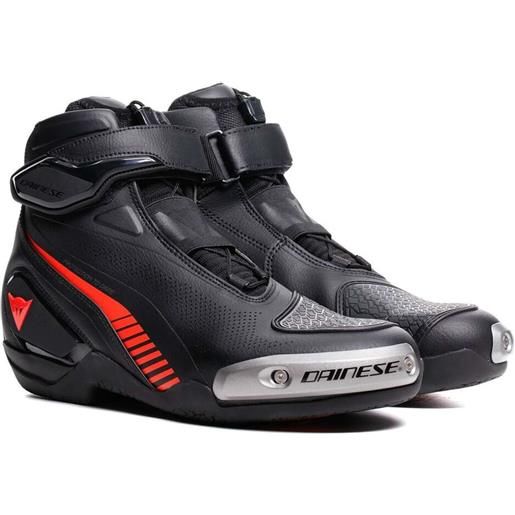 Dainese scarpe moto Dainese superya nero rosso fluo