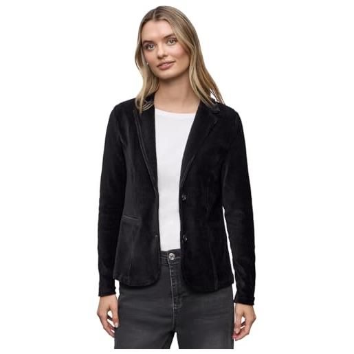 Street One 2117320 morbido cordblazer, nero, 48 donna