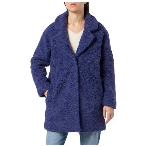 ONLY bestseller a/s onlnewaurelia sherpa coat cc otw cappotto, navy blue, xl donna