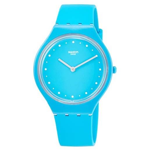 Swatch orologio analogico quarzo unisex adulto con cinturino in silicone svol100