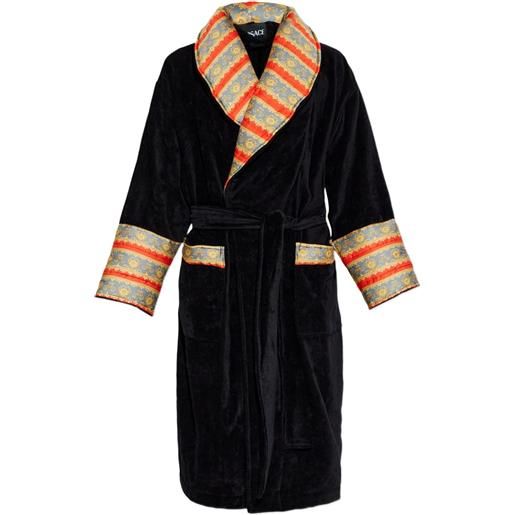 Versace vestaglia a righe - nero