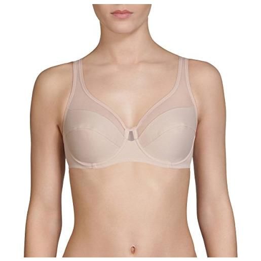 DIM donna - reggiseno classico generoso x1 | sostegno perfetto per seni generosi | microfibra elasticizzata | retro a u e spalline larghe | look moderno e comfort, nuova pelle, 80c