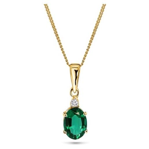 Miore MA9022N - Catenina con pendente da donna con topazio oro giallo 9k 45