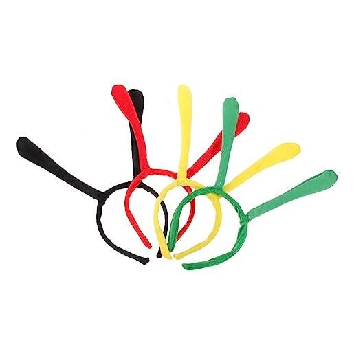 NOLITOY fasce per chioma a forma di tentacolo d'ape per ragazzo ragazza, set da 4 pezzi, materiali leggeri e indeformabili, per feste di carnevale, compleanni e costumi di halloween