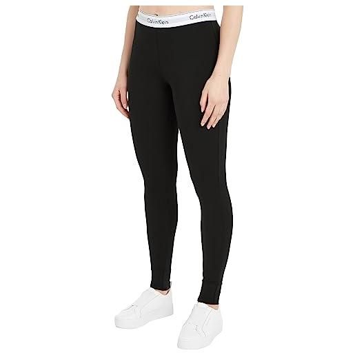 Calvin Klein leggings sport donna elasticizzati slim-fit, nero (black), s