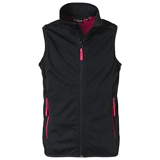 CMP gilet girls softshell, antracite-fragola, eu 140