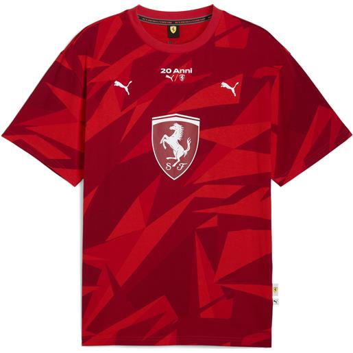 PUMA t-shirt scuderia ferrari hp 20 years of rosso da uomo, accessori, xxl