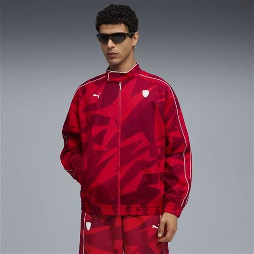 PUMA giacca t7 scuderia ferrari hp 20 years of rosso da uomo, abbigliamento, s