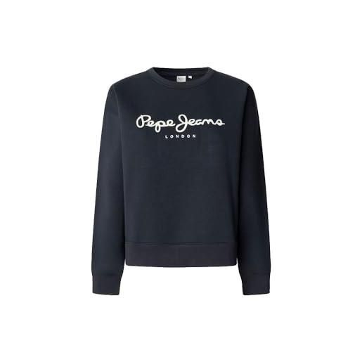 Pepe Jeans baddy maglia di tuta, blu (drill blue), xs donna