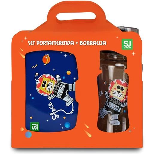 Sj gang style jam set portamerenda e borraccia - leone