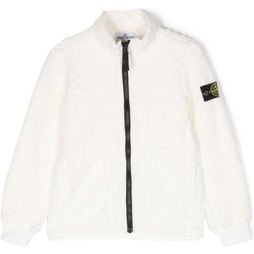 Stone Island Junior giacca con applicazione compass - bianco