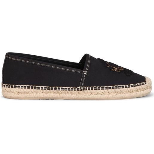 Dolce & Gabbana espadrillas con ricamo - nero